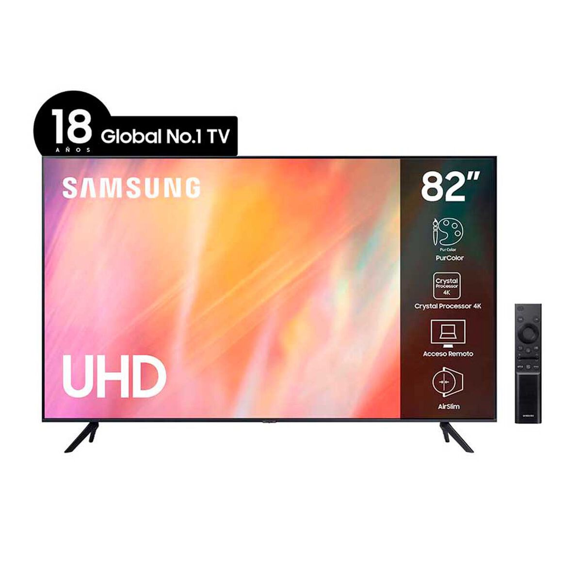 LED 82" Samsung AU7000 Smart TV 4K UHD