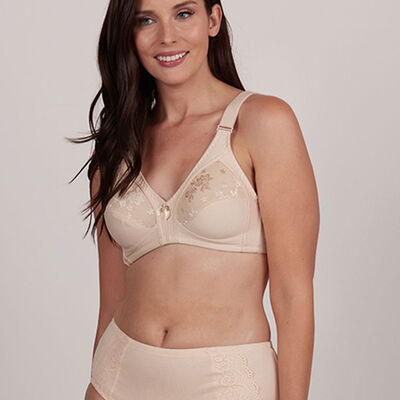 Calzón Maxi Algodón Elasticado Encaje BEIGE, BLANCO, NEGRO