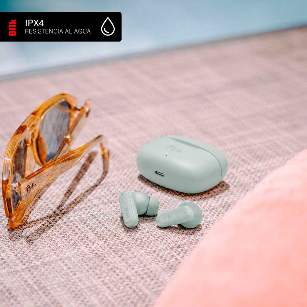 Aud&iacute;fonos In Ear bluetooth Blik AIR500-GRE Verde