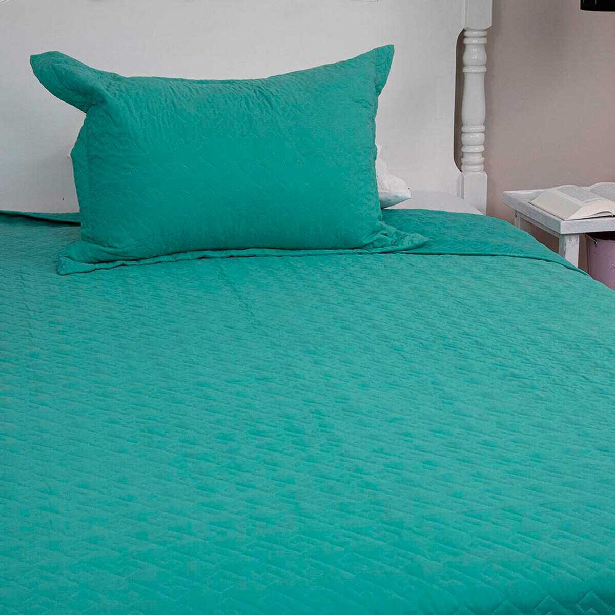 Quilt Doral 1,5 Plazas Menta Velvety