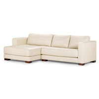 Sofá Seccional Izquierdo Rosen Copeland 3 Cuerpos Ice
