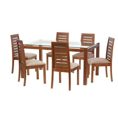 Juego de Comedor Latam Home Barcelona 6 Sillas Beige
