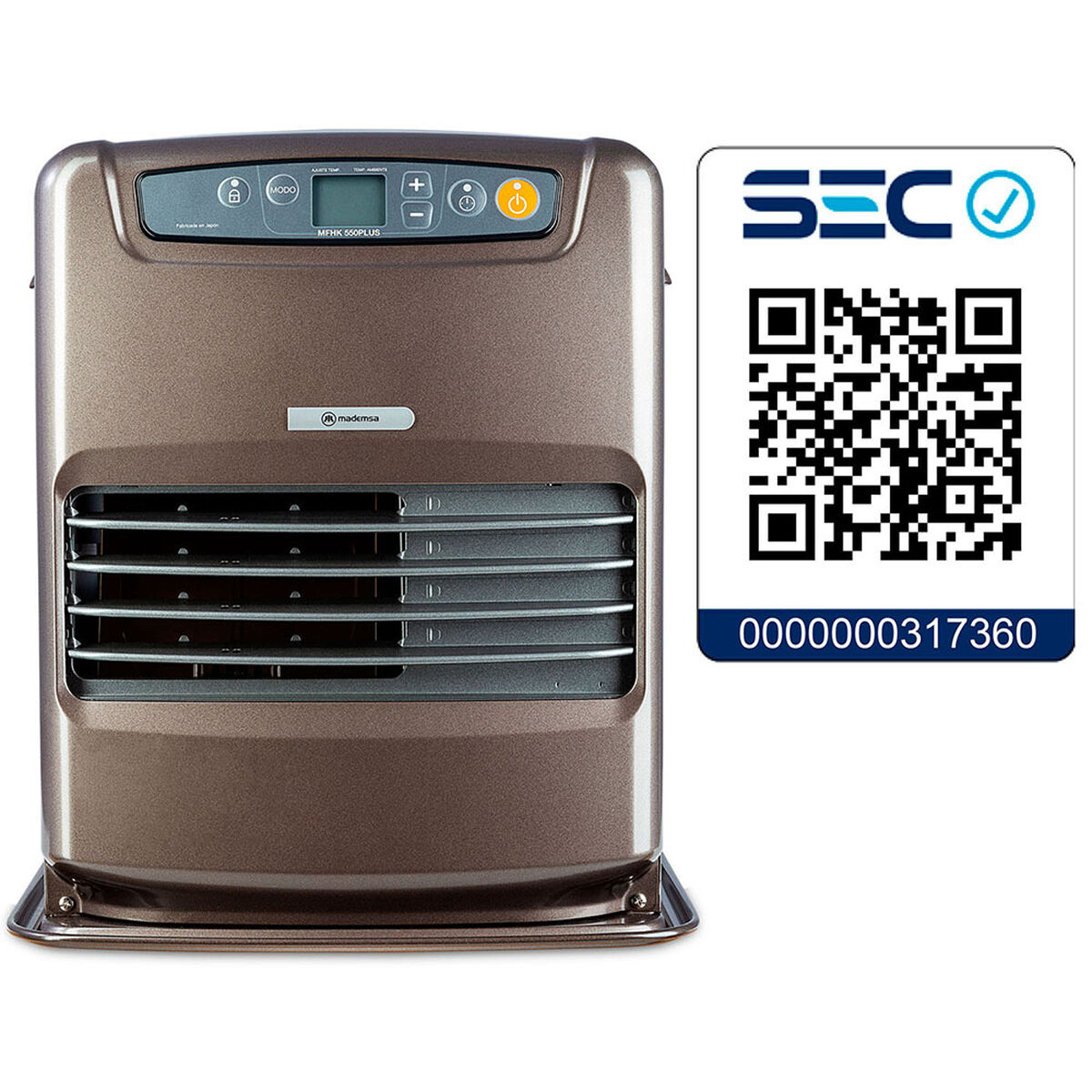 Estufa a Parafina Mademsa Mfhk 550 Plus 5 Lts