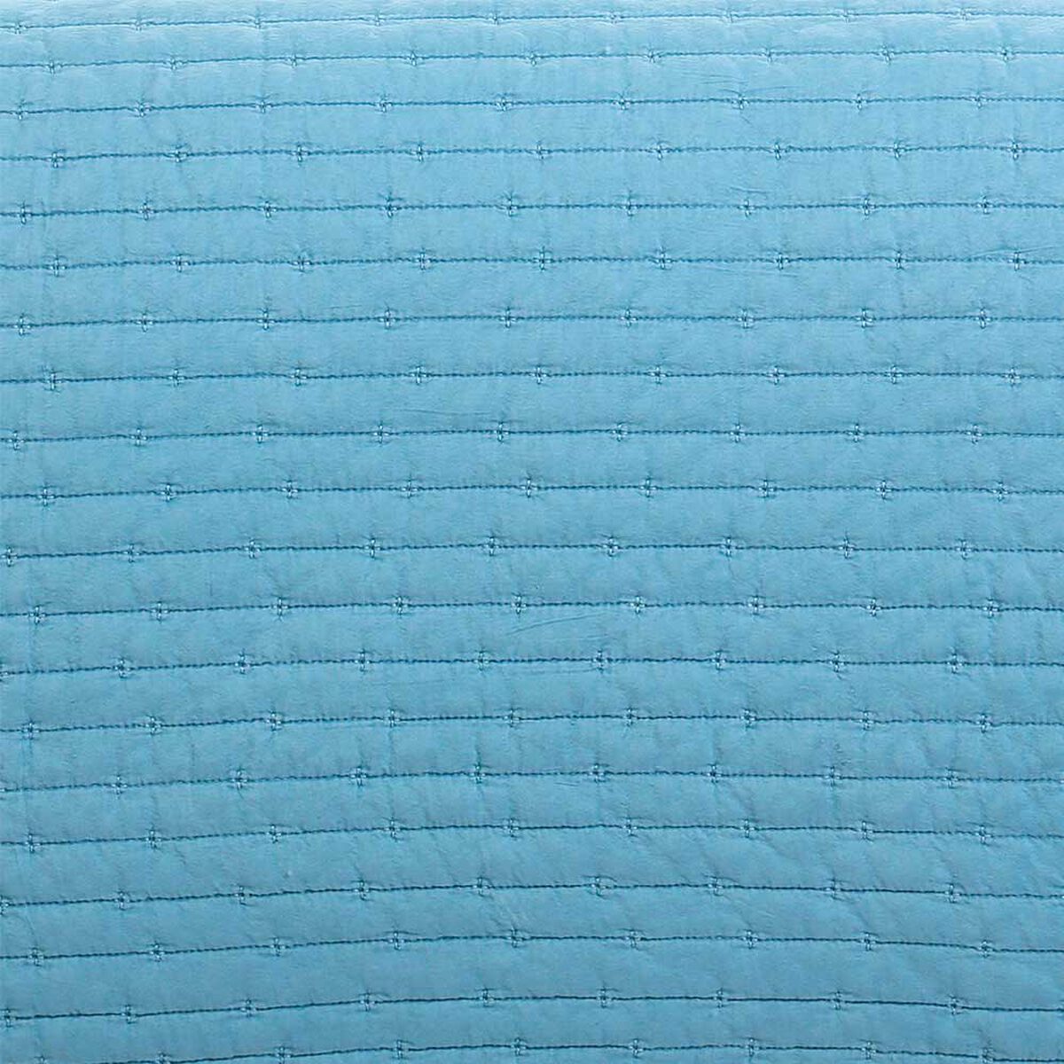 Quilt Hebra Dib 2 Plazas Patchwork Formas Azul