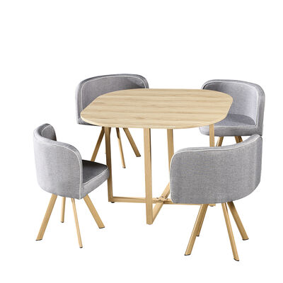 Juego de Comedor Casanova Eros 4 Sillas Gris