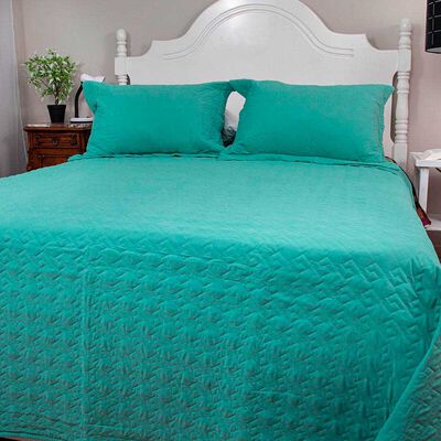 Imagen 1 del producto Quilt Doral 2 Plazas Menta Velvety