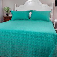 Quilt Doral 2 Plazas Menta Velvety