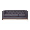 Sof&aacute; Latam Home Roma 3 Cuerpos Gris Oscuro