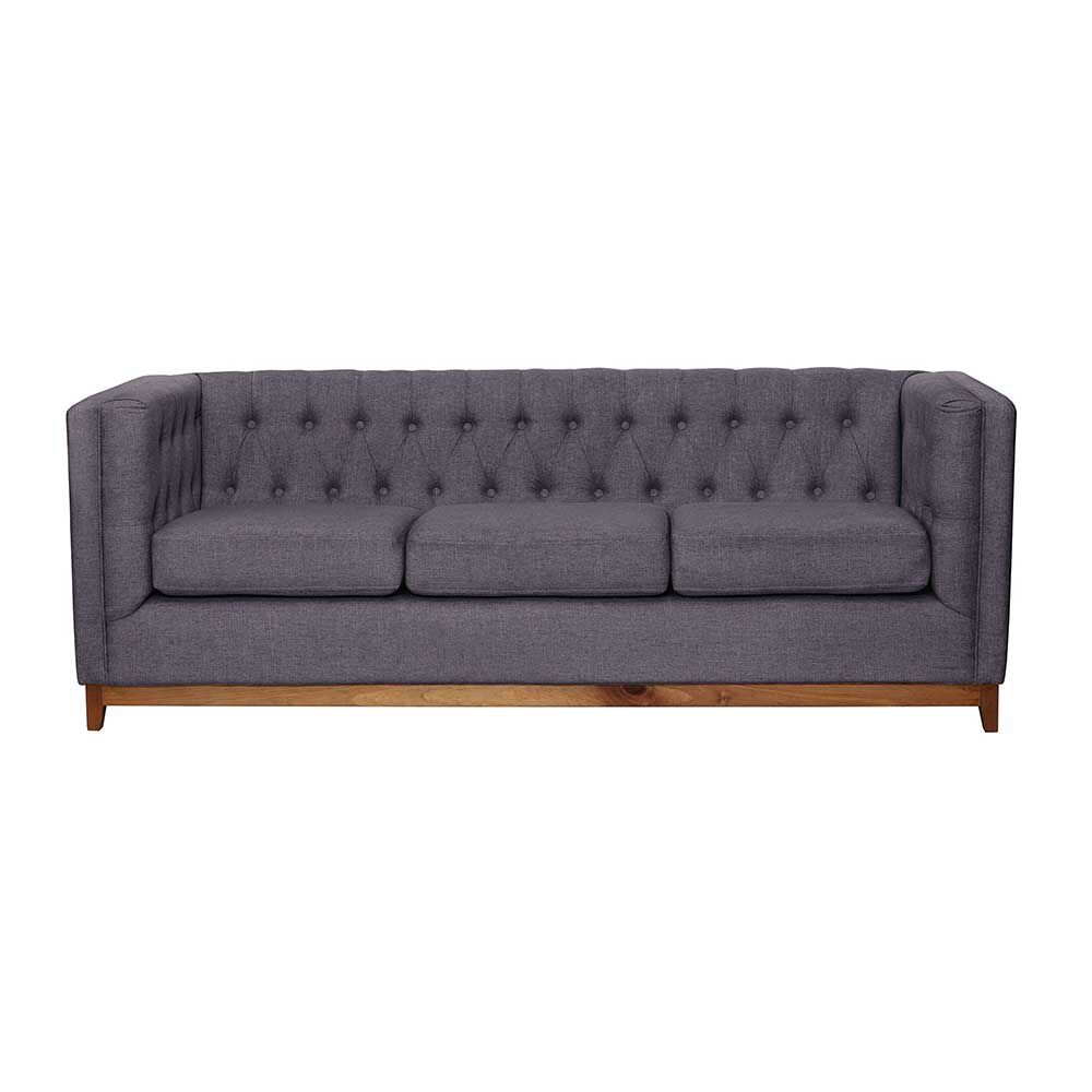 Sofá Latam Home Roma 3 Cuerpos Gris Oscuro