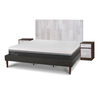 Cama Europea CIC King Ortopedic Advance + Respaldo Legno + 2 Veladores