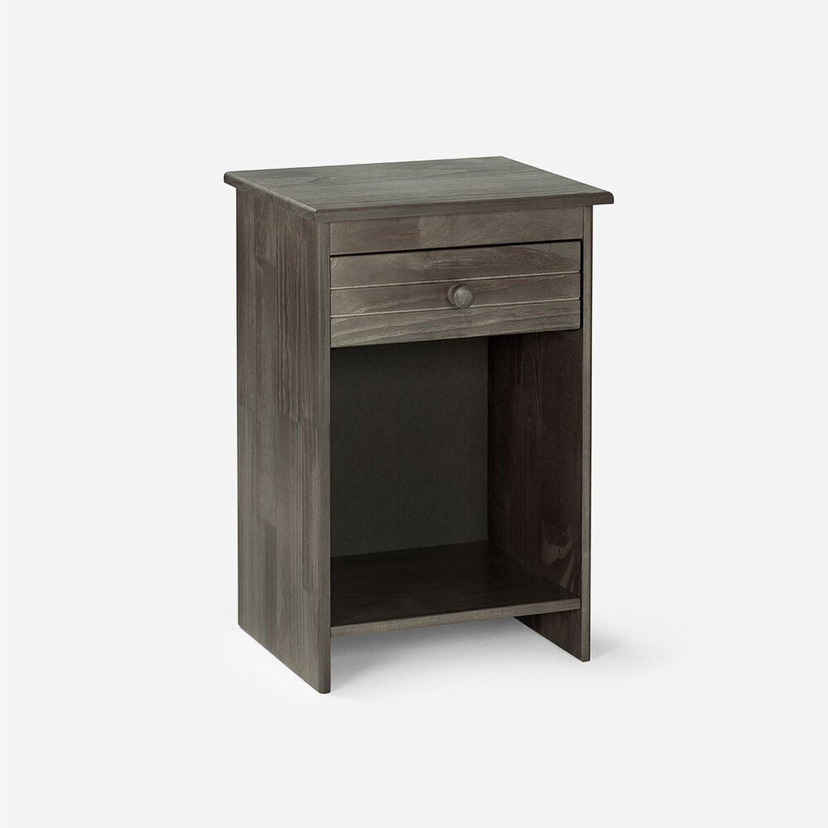 Cama Europea Rosen 2 Plazas Wave + Respaldo + Velador Lucio Grafito