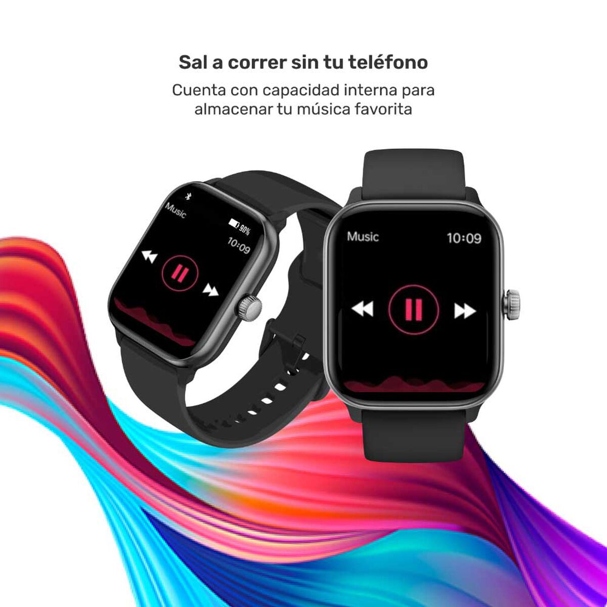 Smartwatch Lhotse Music Rhythm X10 Black 41mm