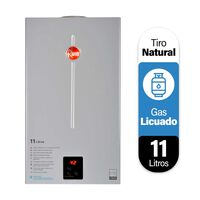 Calefont 11 litros Gas licuado Tiro natural Rheem