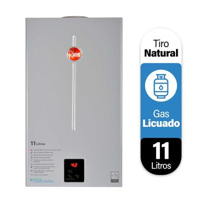 Imagen 1 del producto Calefont 11 litros Gas licuado Tiro natural Rheem