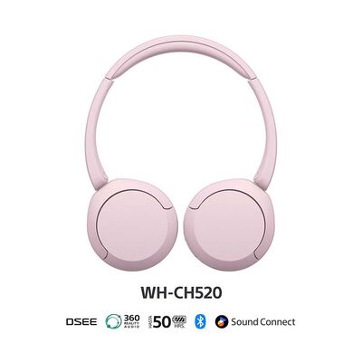 Imagen 2 del producto Audífonos Bluetooth Over Ear SONY WH-CH520/PZ Rosado
