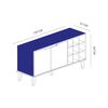 Rack TV Mobikit Kazan Hasta 50" Roble Santana Negro
