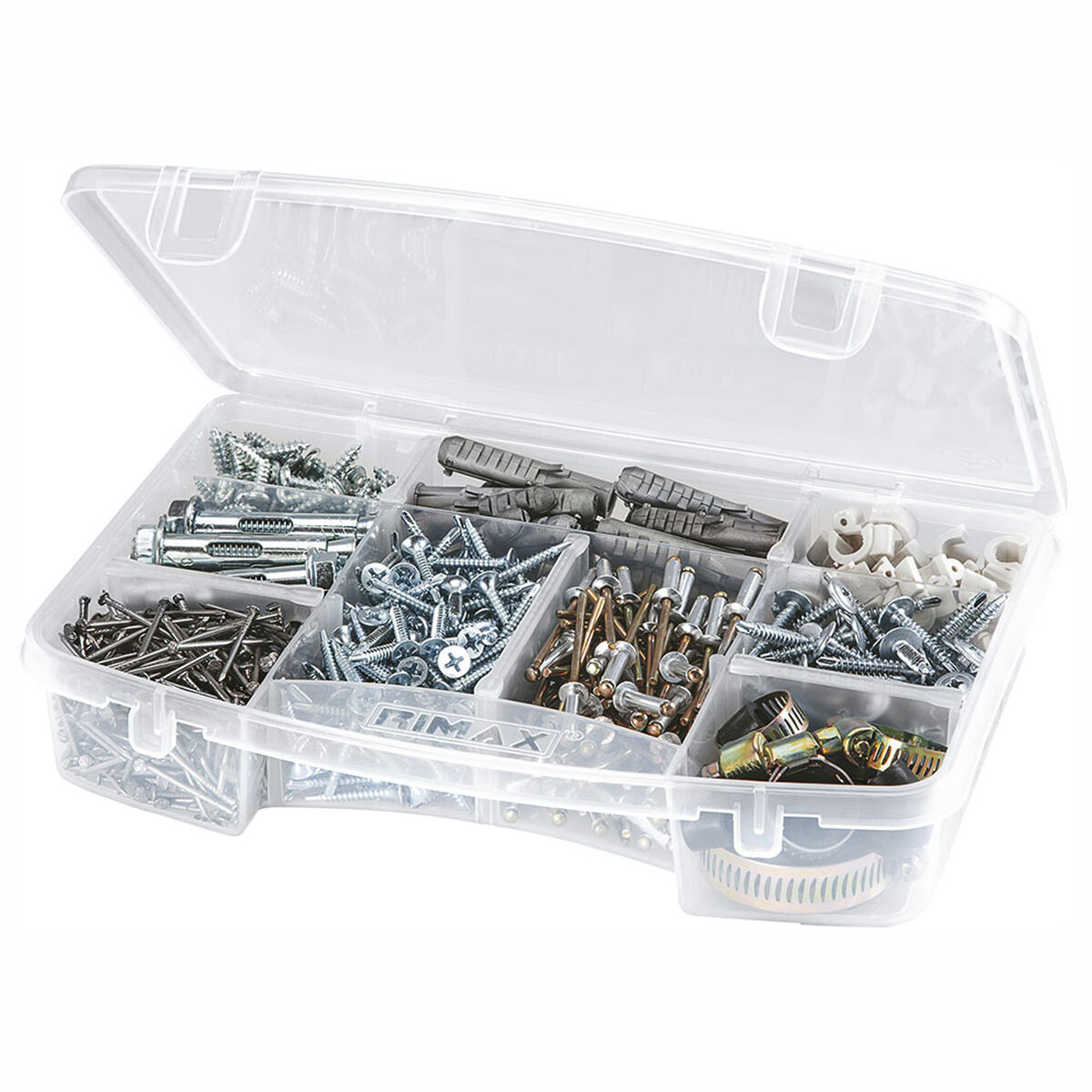 Caja Organizadora  Rimax Transparente De 5 Divisiones