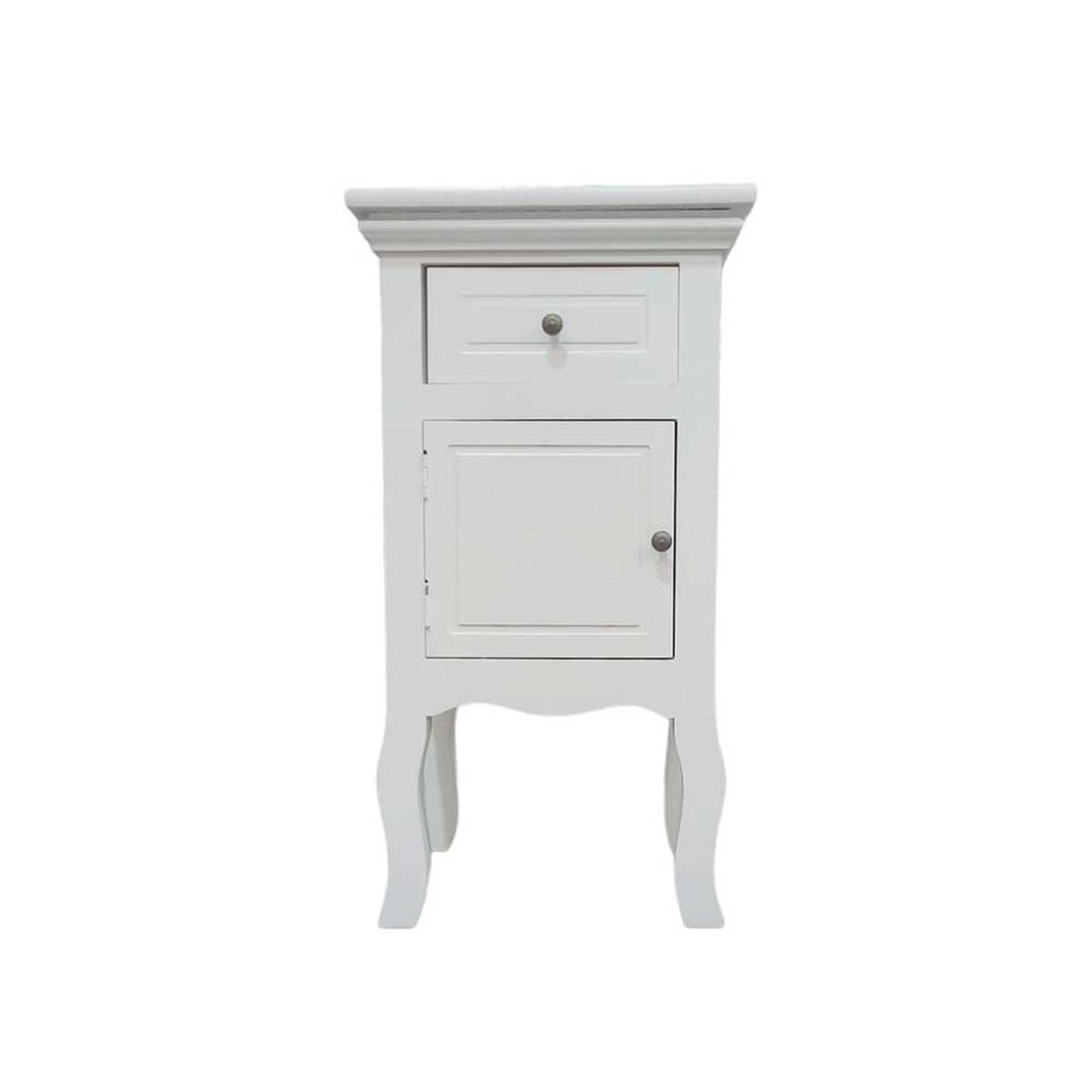 Velador Britbox Leeds Blanco 1 Cajón