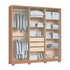 Closet Vekkahome Safira 6 Puertas 3 Cajones