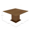 Juego de Comedor Vekkahome Clarice Greco 8 Sillas Caf&eacute;