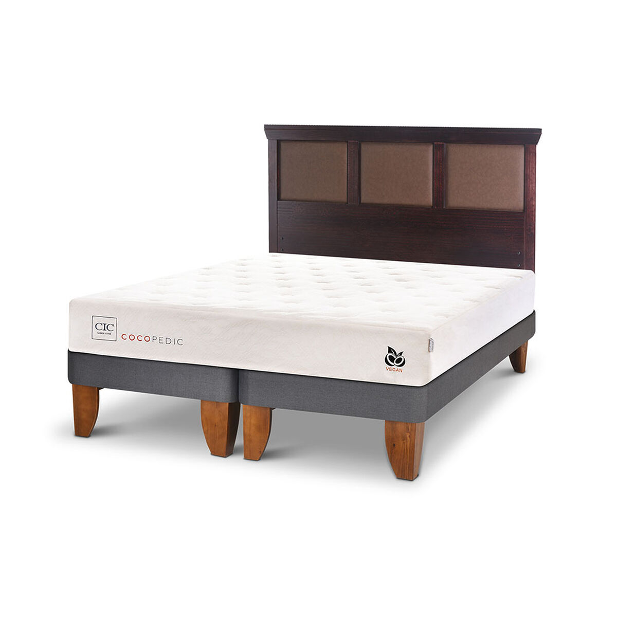 Cama Europea CIC Base Dividida 2 Plazas Cocopedic