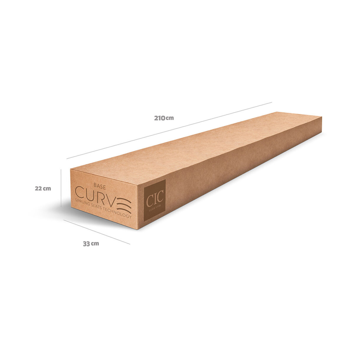 Cama Europea CIC Curve King Balance + Respaldo Baker + 2 Veladores Niger