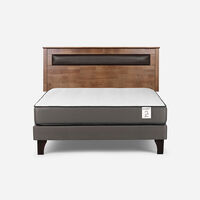 Cama Europea Rosen 2 Plazas New Style 2 Plus + Respaldo Ferrara