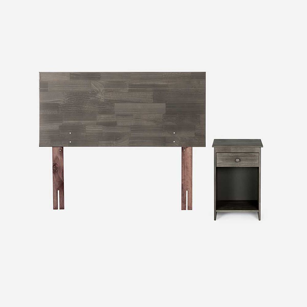 Boxet Rosen 1,5 Plazas Ergo T + Respaldo + Velador Tabor Grafito