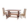 Juego de Comedor Latam Home Sevilla Burgos 2 Sillas + 2 Bancas Lino Natural