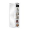 Zapatero Home Mobili Duetto 1 Puerta con Espejo Blanco