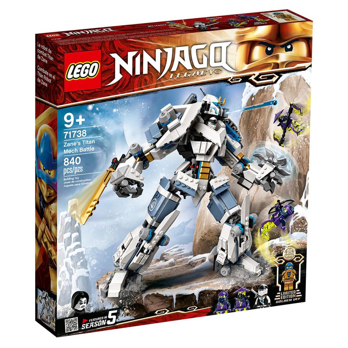 Set Armable Combate en el Titán Robot de Zane Lego