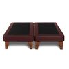 Base Europea Dividida Latam Home 2 Plazas Zen PU Chocolate