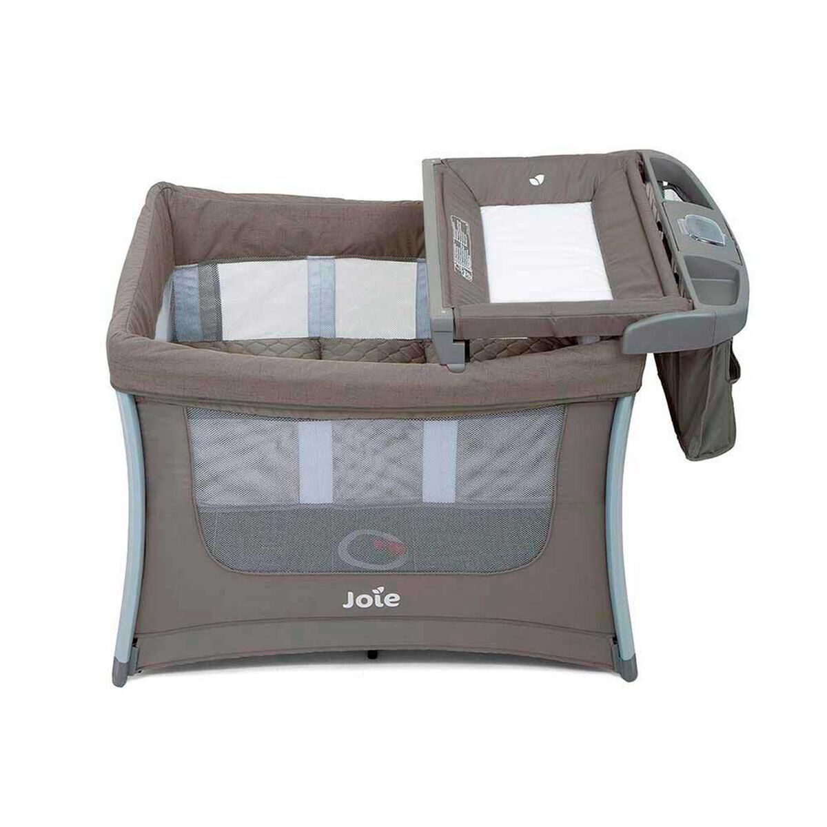 Cuna Corral Con Mudador Pack & Play Illusion N&iacute;quel Joie