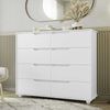Cómoda Vekkahome Doble Evo 8 Cajones Blanco