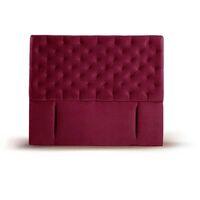 Respaldo Latam Home King Brescia Tela Velvet Burdeo