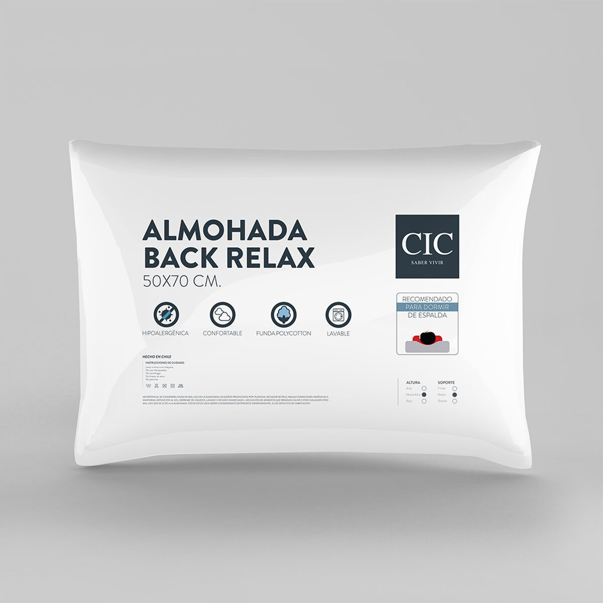 Almohada CIC Back Relax Fibra