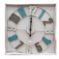 Reloj de Pared Metal Vgo Circular 50 cm Blanco