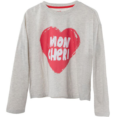 Imagen 1 del producto Polera Manga Larga Niña Mila Crudo, Rosa