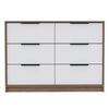 Cómoda TuHome Kaia 4 Cajones Miel/Blanco
