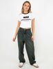 Polera Crop Con Estampado Mujer Icono