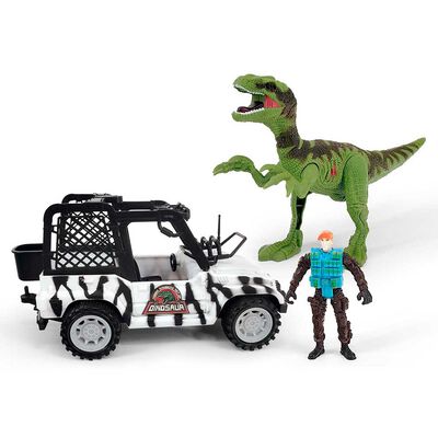 Imagen 1 del producto Set Safari con Explorador y Velociraptor Incluye Luz y Sonido