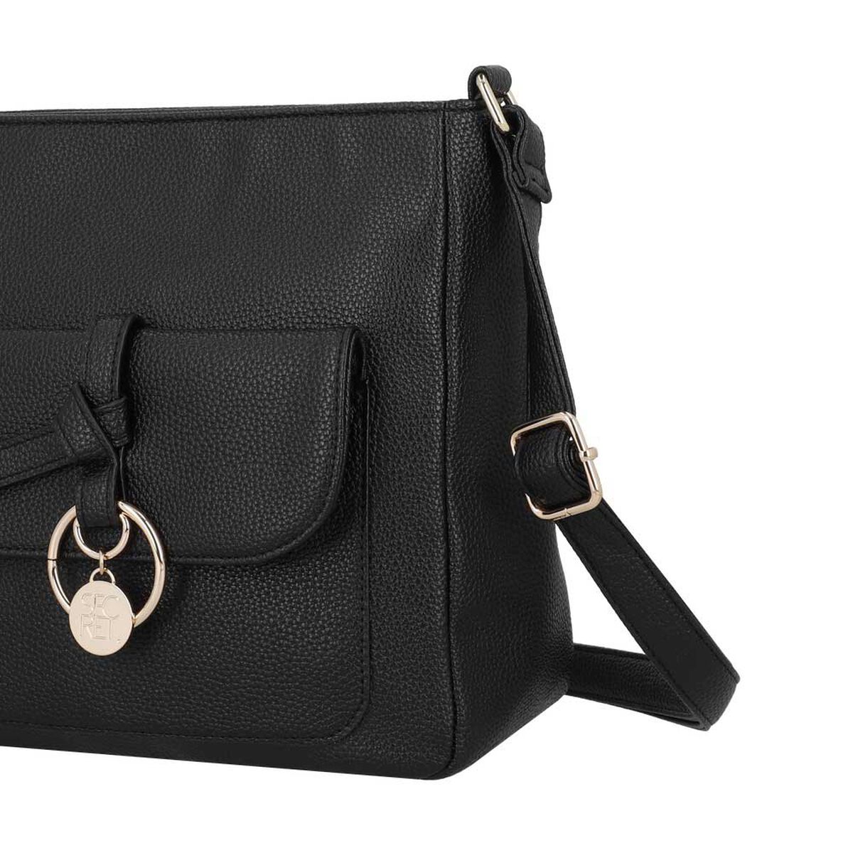 Cartera Bandolera Secret Mantua SC7 Mediana Negra
