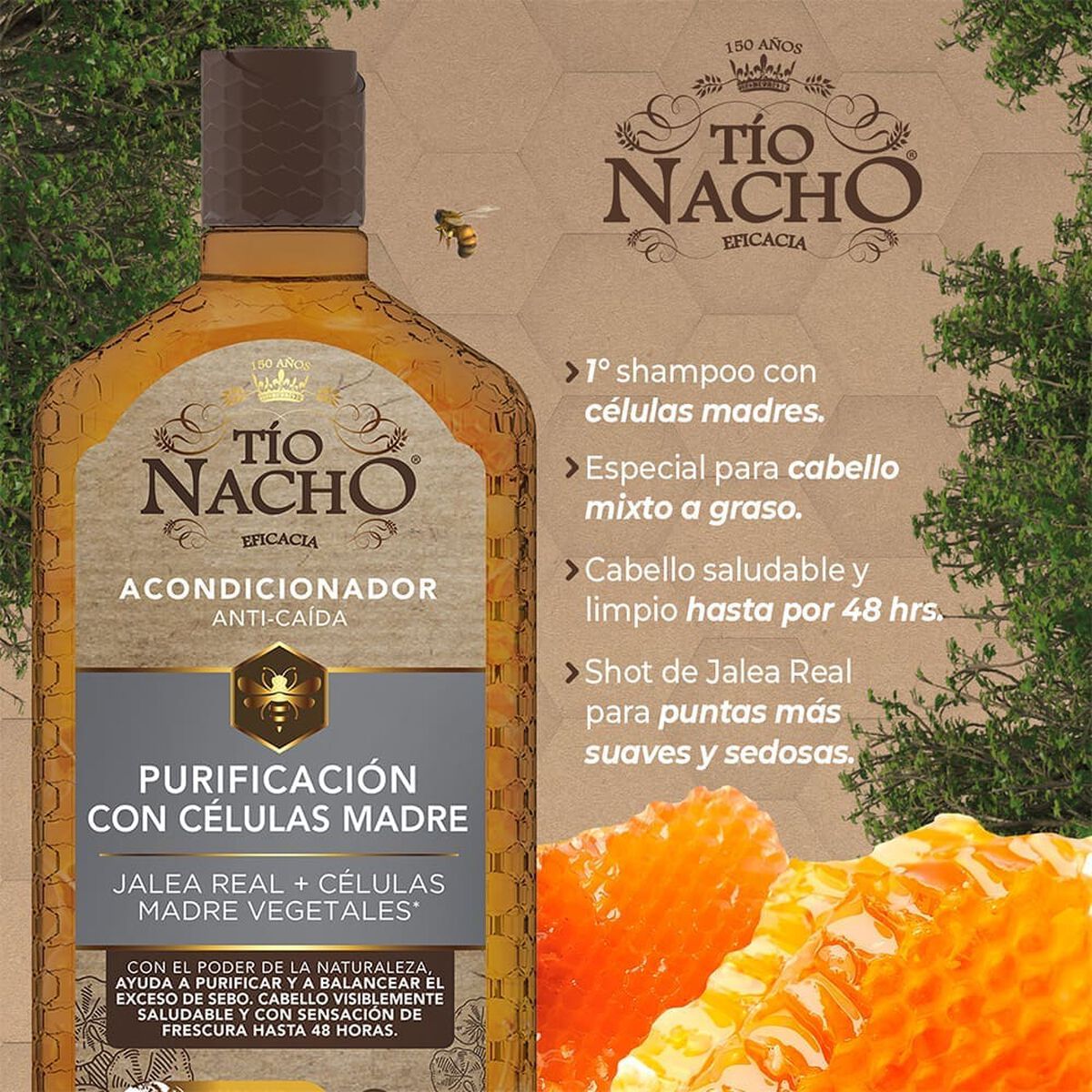 T&iacute;o Nacho Acondicionador Celulas Madre Vegetales 415 ml