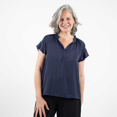 Blusa Manga Corta Mujer Portman Club Azul, Blanco, Rosado