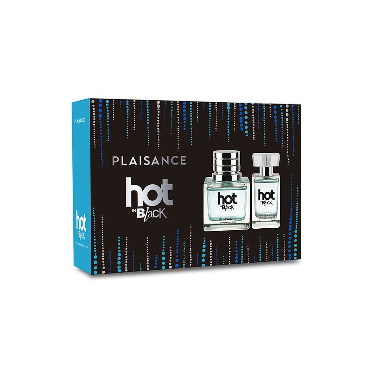 Set Perfume Mujer Hot In Black EDP + miniatura
