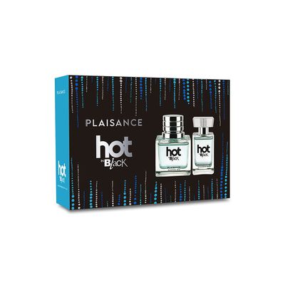 Set Perfume Mujer Hot In Black EDP + miniatura