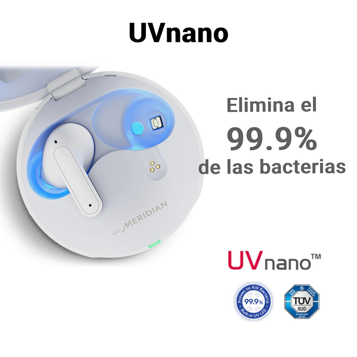 Audífonos Bluetooth LG Tone Free FP8 UV Nano Negros