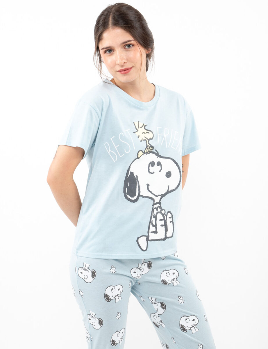 Pijama de Algod&oacute;n Mujer Snoopy