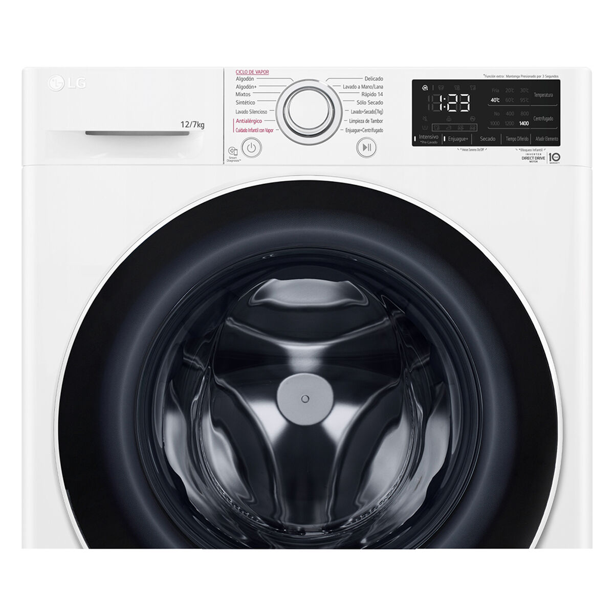 Lavadora Secadora LG WD12WVC5S6 12/7 Kg.
