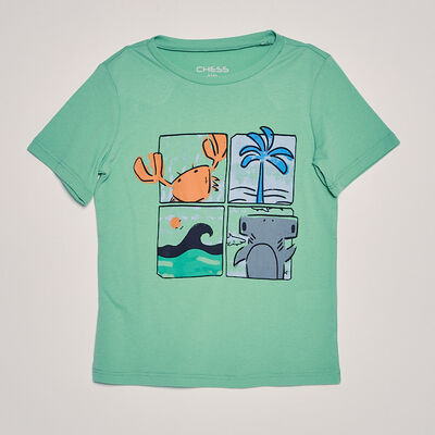 Polera Manga Corta Niño Chess Baby